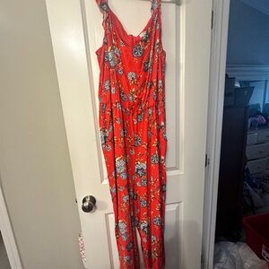 Red  Loft jumpsuit